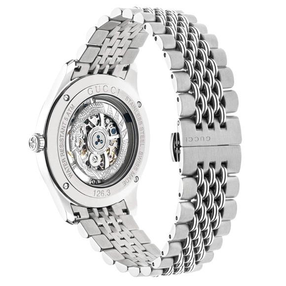 Pre-Owned Authentic Limited Edition Gucci Men's Skeleton Automatic 40mm Watch! - Picture 3 of 11